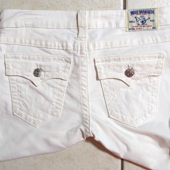 True Religion White Skinny Jeans 29 - Picture 6 of 9